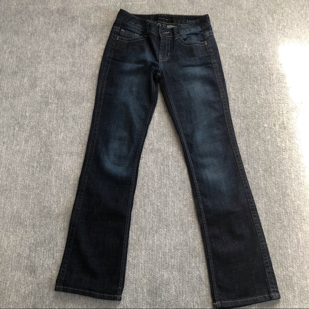 Calvin Klein Dark Wash Lean Bootcut Jeans